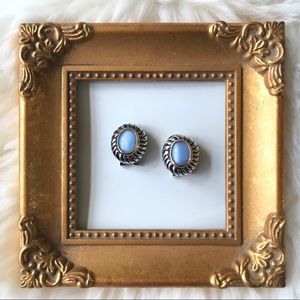 Fashion Silver-Toned Clip On Earrings